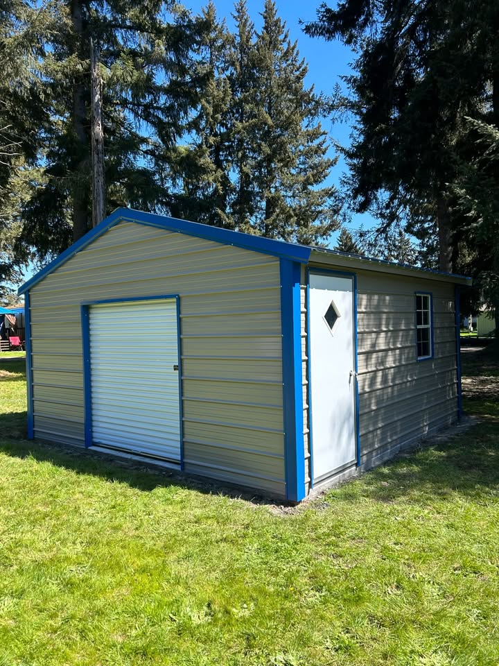 16x16 enclosed storage shed