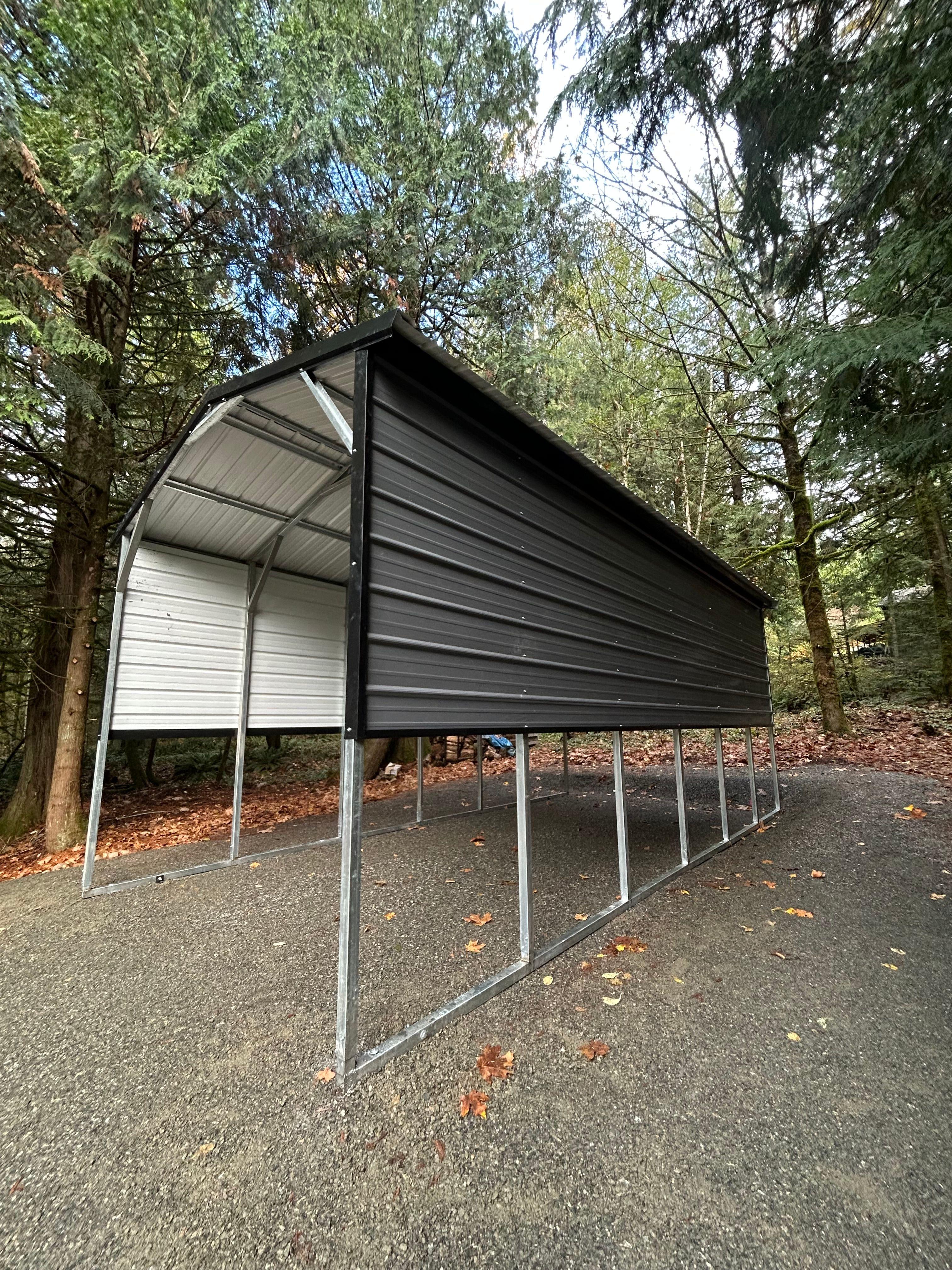 30x40 RV and boat carport with 14-foot clearance